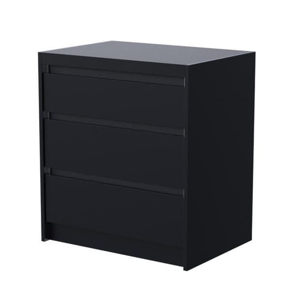 Fairford Triple Drawer Cabinet in black